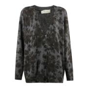 Blumarine Stilren Cardigan Sweater Gray, Dam