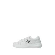 Calvin Klein Chunky Laceup Lädersneaker White, Dam