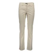 Gant Stiliga Beige Slim-Fit Jeansbyxor Beige, Dam