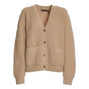 Ralph Lauren Damkläder Stickat Ljus Kamel Aw24 Beige, Dam