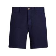 Ralph Lauren Marinblå Chino Shorts med Logotyp Blue, Herr