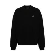 Axel Arigato Svart Crew Neck Logo Sweatshirt Black, Herr