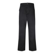 Carhartt Wip Svarta Byxor Aw24 Stilfull Uppgradering Black, Herr