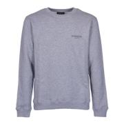 Dondup Grå Crew-neck Sweatshirt med D Logo Gray, Herr