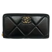 Chanel Vintage Pre-owned Laeder plnbcker Black, Dam