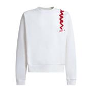 Marni Logo Appliqué Sweatshirt White, Herr