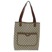 Gucci Vintage Pre-owned Canvas gucci-vskor Beige, Dam