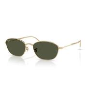 Ray-Ban Guld Metallram Gröna G-15 Linser Yellow, Unisex