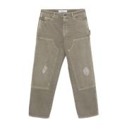 Golden Goose Vintage oliv bomullsblandade jeans Gray, Herr