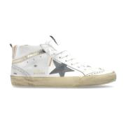 Golden Goose Sneakers Mid Star Classic White, Dam