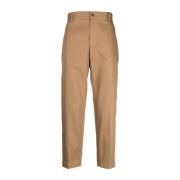 Maison Kitsuné Stiliga byxor för män Beige, Dam