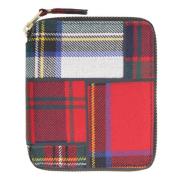 Comme des Garçons Tartan Zip Around Plånbok Multicolor, Herr