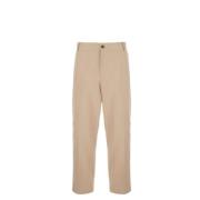 Maison Kitsuné Stiliga byxor för män Beige, Herr