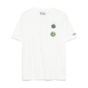 MC2 Saint Barth Vit Bomull T-shirt med Logotyptryck White, Herr