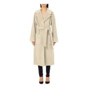 Liu Jo Navy Shuttle Coat Beige, Dam