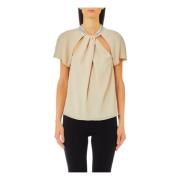 Liu Jo Broderad Topp Beige, Dam