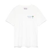 MC2 Saint Barth Vit Bomull Jersey Crew Neck T-shirt White, Dam