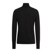 Calvin Klein Dam Hög Hals Extra Fin Ulltröja Black, Dam