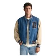 Gant Denim Universitetsbomberjacka Blue, Herr