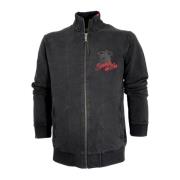 Aeronautica Militare Militär Aviation Squad Zip-Up-Tröja Black, Herr