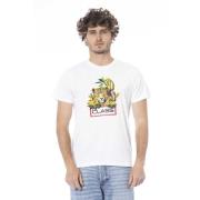 Cavalli Class Casual T-shirt med logotyptryck White, Herr