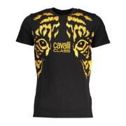 Cavalli Class Kortärmad Herr T-shirt Svart Black, Herr