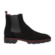 Christian Louboutin Platta Ankelboots Trekking Modell Black, Herr