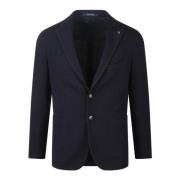 Tagliatore Harris Tweed Blazer Blue, Herr