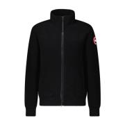 Canada Goose Ull Fleecejacka med Hög Krage Black, Herr