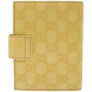 Gucci Vintage Pre-owned Laeder hem-och-kontorstillbehr Yellow, Dam