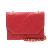 Chanel Vintage Pre-owned Laeder chanel-vskor Red, Dam