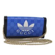 Gucci Vintage Pre-owned Canvas plnbcker Blue, Dam