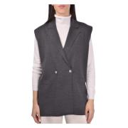 Gran Sasso Stilig Gilet för Män Gray, Dam