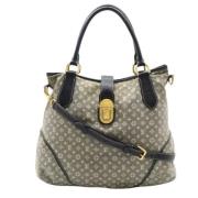 Louis Vuitton Vintage Pre-owned Canvas axelremsvskor Gray, Dam