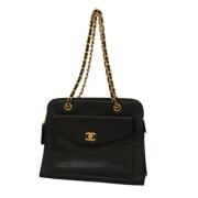 Chanel Vintage Pre-owned Laeder chanel-vskor Black, Dam