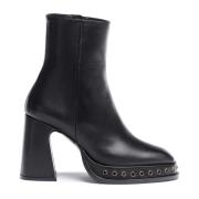 Castañer Nitar Läder Ankel Boot Black, Dam