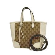 Gucci Vintage Pre-owned Canvas gucci-vskor Beige, Dam