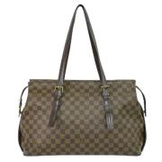 Louis Vuitton Vintage Pre-owned Canvas chanel-vskor Brown, Dam