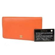 Chanel Vintage Pre-owned Laeder plnbcker Orange, Dam