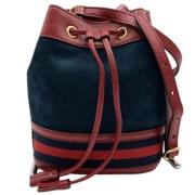 Gucci Vintage Pre-owned Mocka gucci-vskor Blue, Dam