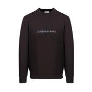 Calvin Klein Stiligt Sweatshirt för Män Black, Herr