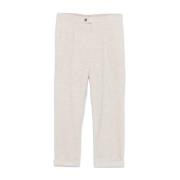 Hugo Boss Bomull-Kashmir Corduroy Byxor White, Herr