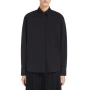 Max Mara Urban Teknisk Jersey Skjorta Black, Dam