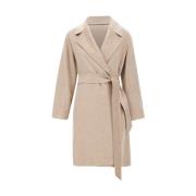 Max Mara Studio Elegant Ullrock Beige, Dam