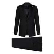 Lardini Single Breasted Suits Black, Herr