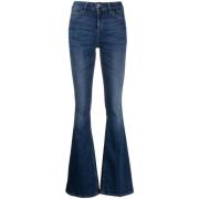 Liu Jo Indigo Flared Högmidjejeans Blue, Dam