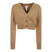 Patou Kashmir Cardigan i Kex Färg Brown, Dam