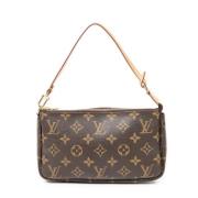 Louis Vuitton Vintage Pre-owned Belagd canvas kuvertvskor Brown, Dam