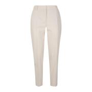 Eleventy Slimmade Ullbyxor New York Stil Beige, Dam