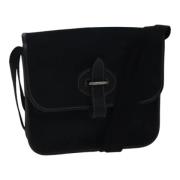 Hermès Vintage Pre-owned Canvas crossbodyvskor Black, Dam